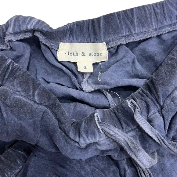 Cloth & Stone Blue Tie Dye Rayon Jogger Pants S - Picture 3 of 4